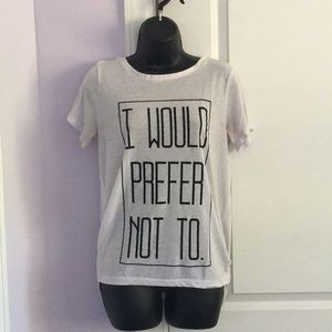 “I Would Prefer Not To” Top